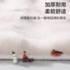 Thickened bedside blanket imitation rabbit fur bedroom cloakroom carpet living room winter warm non-slip solid color cream style floor mat