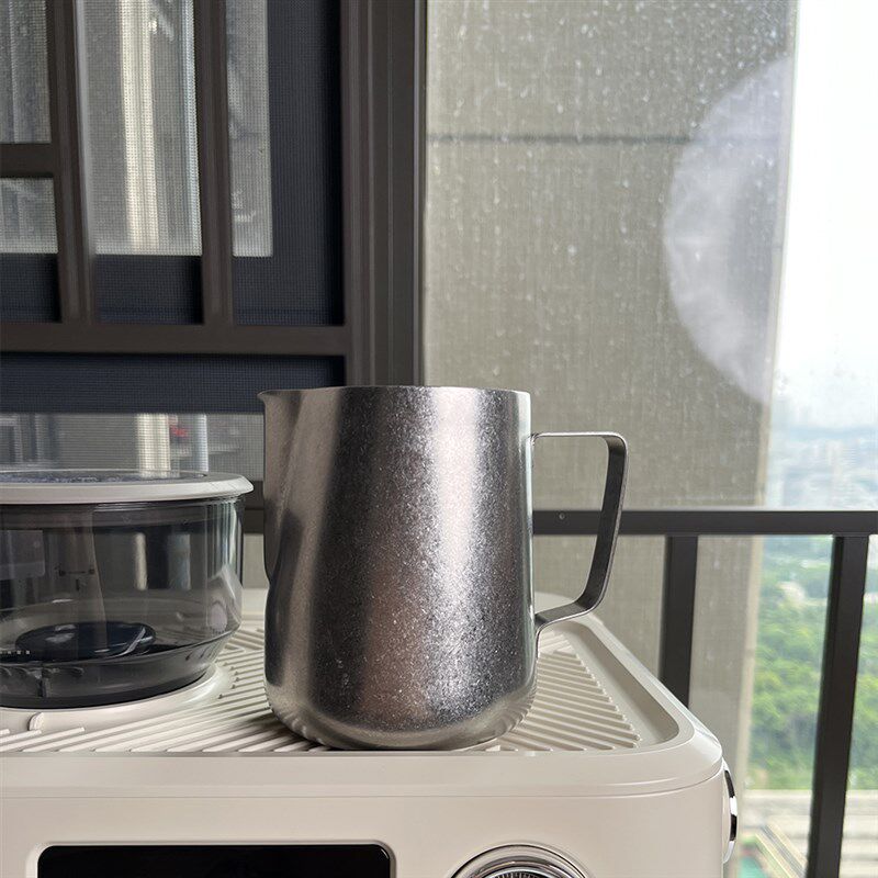 咖啡拉花缸304不锈钢复古做旧雪花灰大容量600ml尖嘴拉花杯带刻度,淘宝优惠券,粉丝福利购,淘宝优惠卷