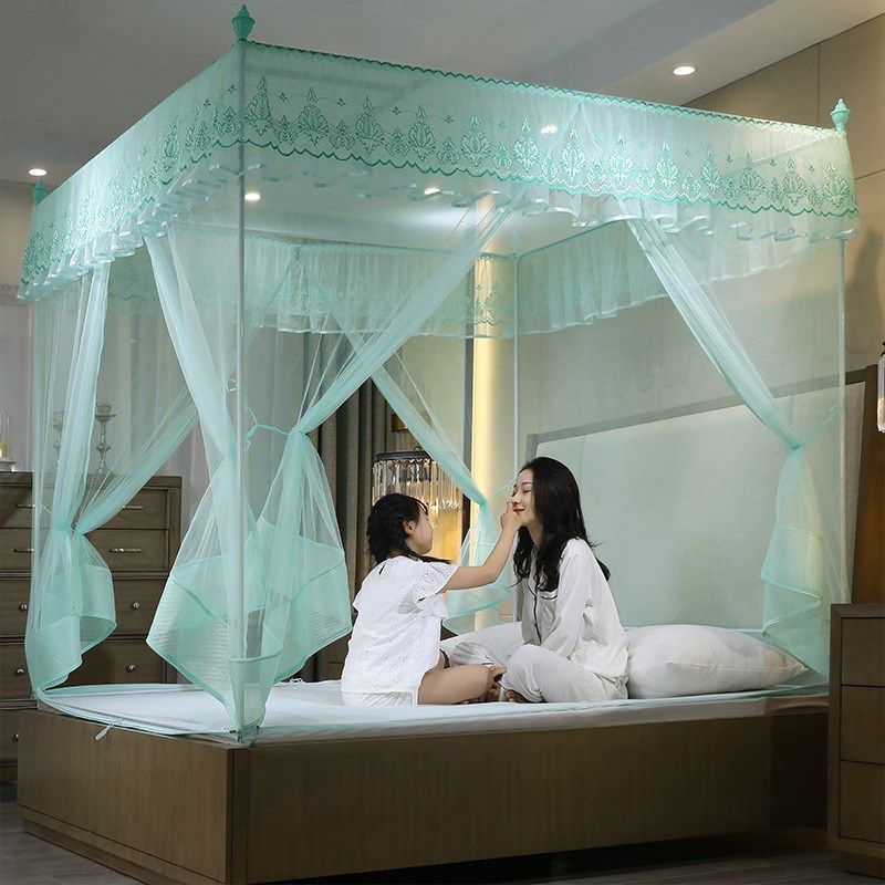蚊帐T型加密拉链回底1.5米床家用防摔儿童蒙古包1.8m方顶方便,淘宝优惠券,粉丝福利购,淘宝优惠卷