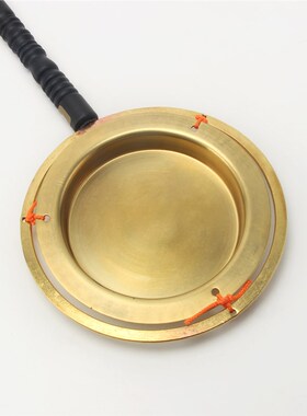 台湾博能a堂铜档子长柄铛子直柄铜铛引磬敲棒佛事法会法器佛具用