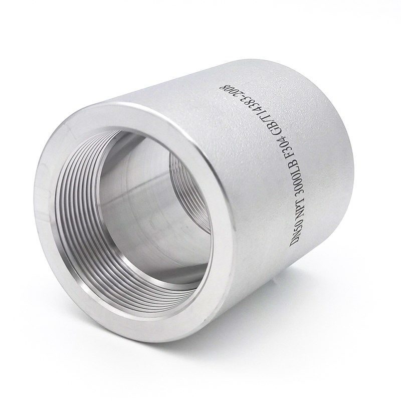 304/316L不锈钢高压内丝管箍NPT耐210KG管件3000LB内螺纹内牙美标 - 图2