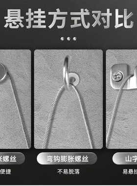 。吊灯专用轨道画展套装配件挂画导轨金属绳吊钩油画挂钩隐形钢丝
