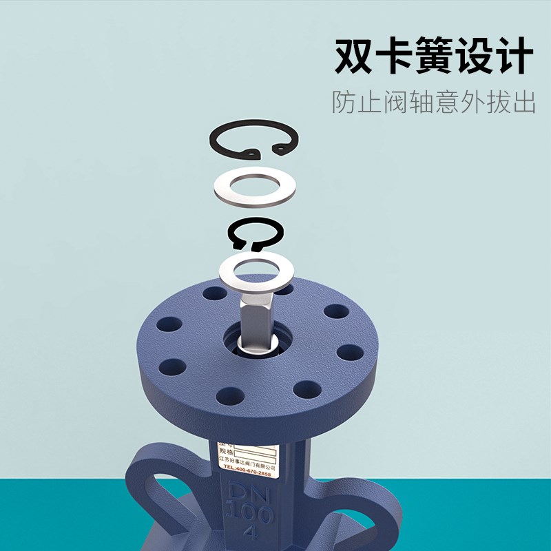 D371X涡轮对夹式蝶阀手动不锈钢阀门DN50 65 80 100 200 250 300 - 图2