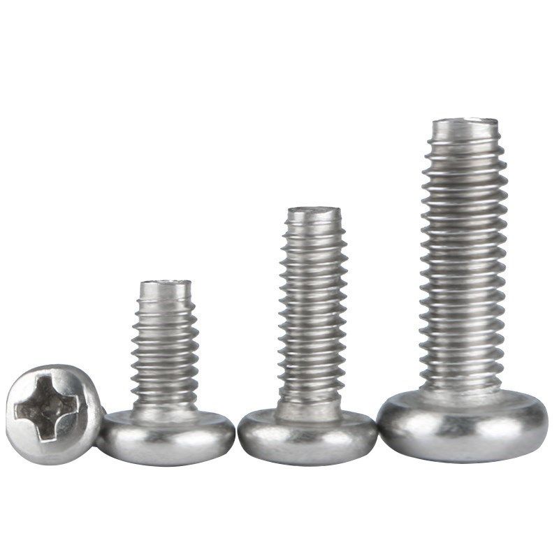 螺丝牙自锁自攻圆头M3M4M5M6*304不锈钢三角十字5x6x8x10x12x16 - 图1