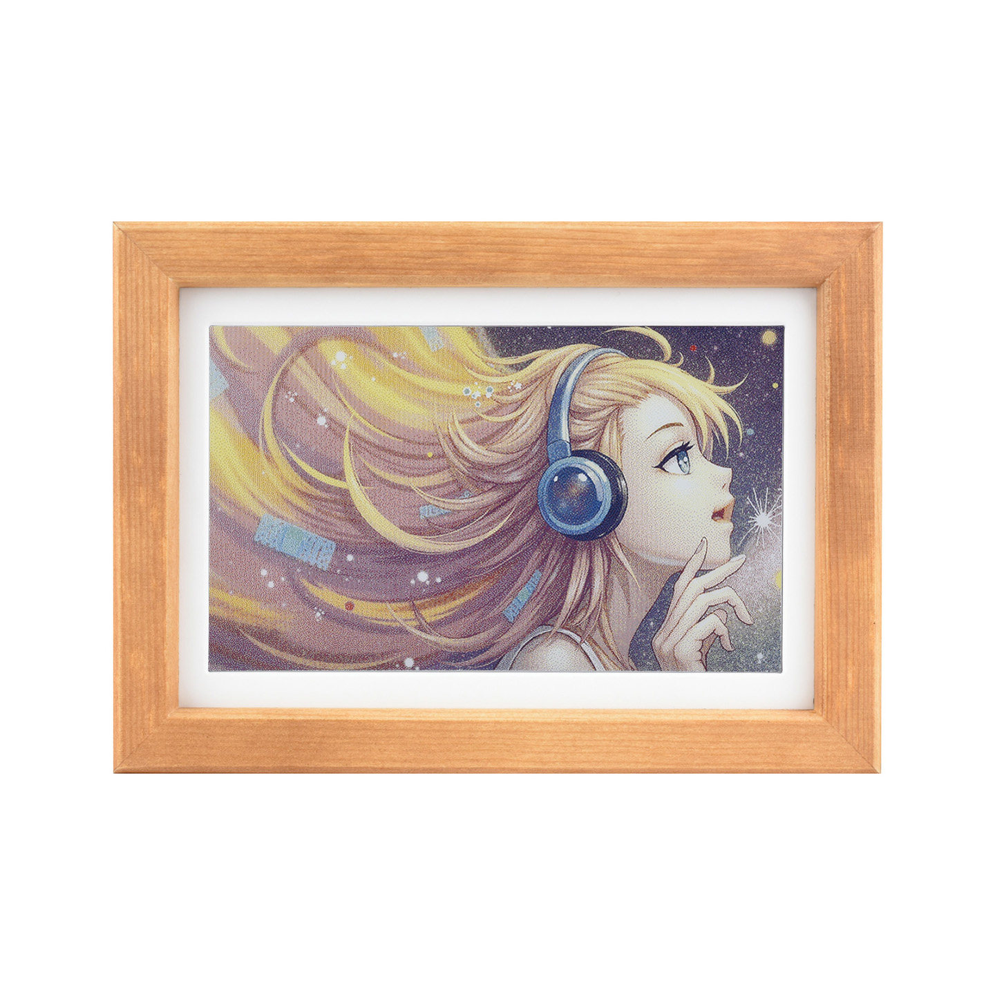 微雪 7.3寸E6全彩色电子墨水屏纸质 实木相框日历相册 可定时刷新,淘宝优惠券,粉丝福利购,淘宝优惠卷