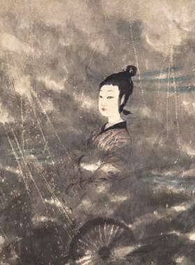 新品商用场所画画雅林文化人物画书房国画傅抱石书画客厅字画