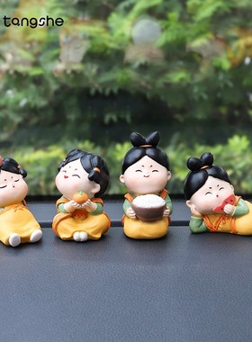 古风唐仕女d小摆件可爱少女心家居装饰品创意中式玩偶礼物桌面摆