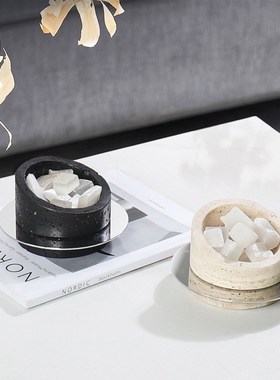 简约现代金属洞石香薰扩香器样板间售楼处客厅卧室酒店民宿装饰品