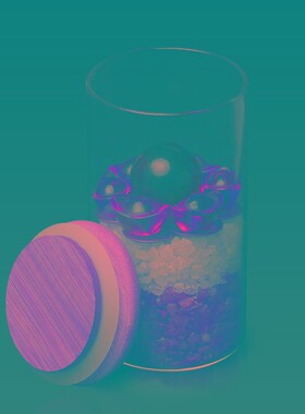 安忍水摆件五黄二黑客厅玄关招财水晶球碎石六帝钱家居装饰吉祥物