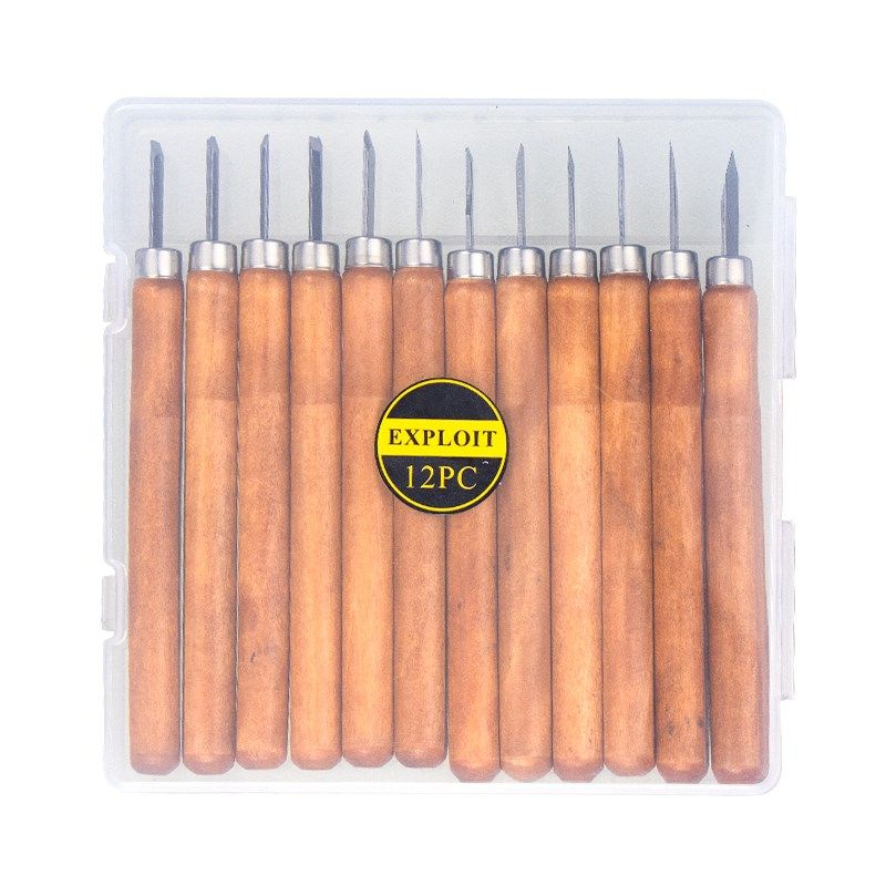 小型木工雕刻刀木柄手工雕刻笔刀套装平口圆刀雕木匠篆刻三角大全,淘宝优惠券,粉丝福利购,淘宝优惠卷