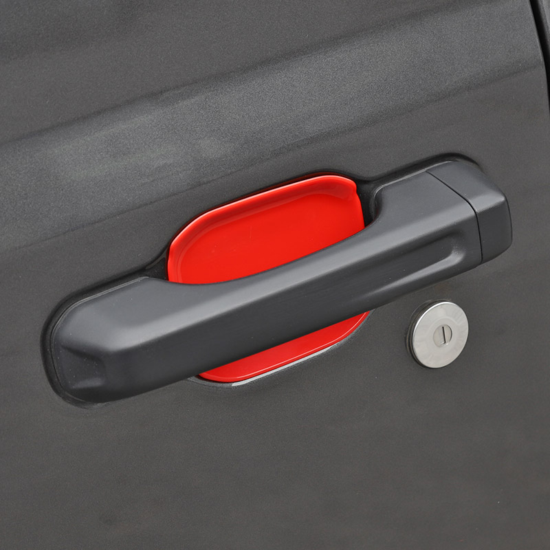 专用于于18-24款Jeep牧马人JL改装外门碗防撞条4xe车门把手防刮装 - 图2