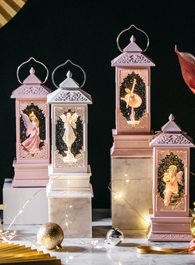 风灯摆件音乐盒八l音盒女生儿童生日礼物女孩芭蕾舞跳舞音乐水晶