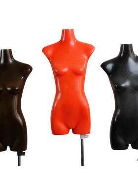 模特女扁身道具防真皮纹韩版女装扁平半身橱窗人台服装店展示架