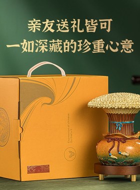 大麦麦穗摆件铜工艺品高档公司前台办公室装饰礼品乔迁开业贺送礼