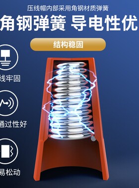 螺旋式压线帽接线端子旋转式电线接头闭端子接线帽弹簧螺接线头P1