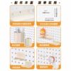 Workstation hole board, office desk, punch-free storage rack, metal magnetic hanging board accessories