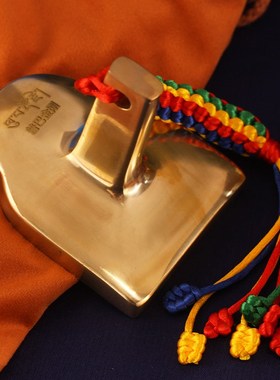 西藏黄铜普巴金刚随身擦擦模像泥复制工具清图案R家用客厅摆件金