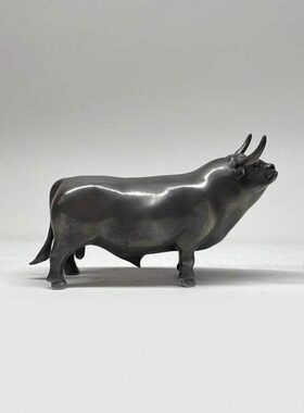 不仁斋薛继业铸铜雕塑摆件辛丑铜牛限量摆件潮玩