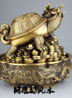 铜龙龟摆件流水喷泉装饰品家居客厅办公桌玄关工艺送礼品龙头龟