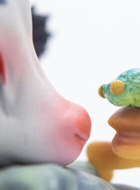 顽去乘黄桌面客厅办公室艺术摆件创意装饰品送男友开业送礼