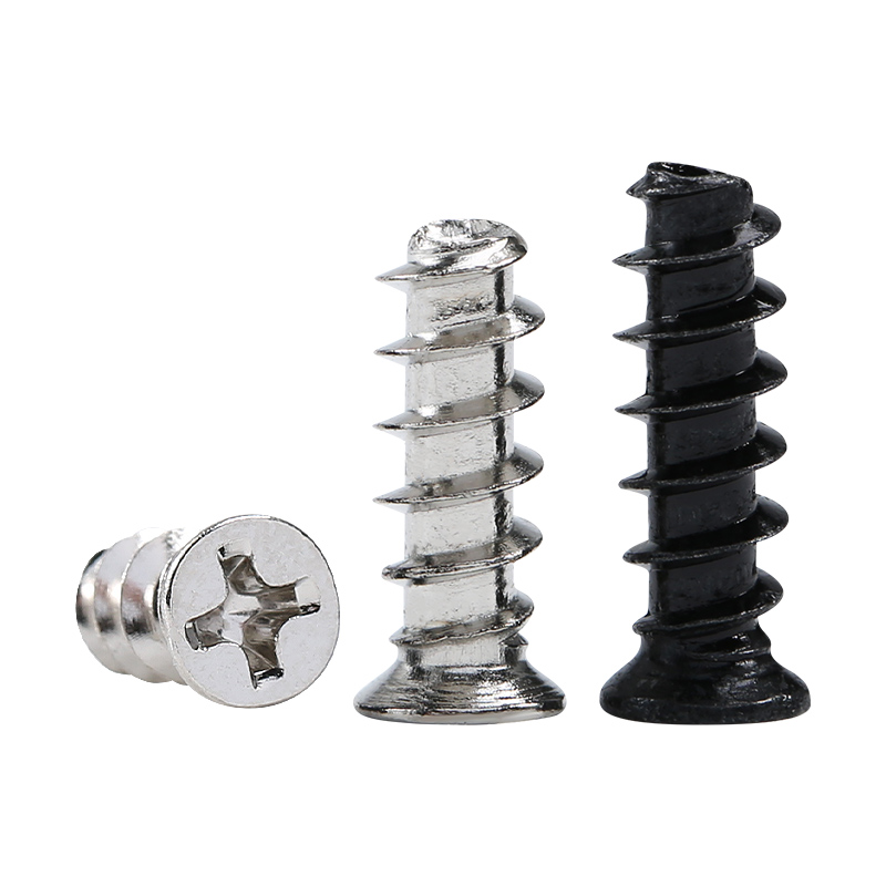 M5 desktop computer case fan screw nickel-plated heat dissipation fan countersunk screw black flat head self-tapping flat tail KB