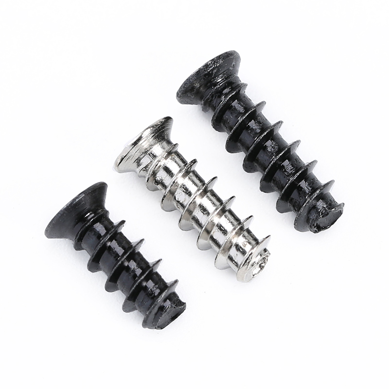 M5 desktop computer case fan screw nickel-plated heat dissipation fan countersunk screw black flat head self-tapping flat tail KB