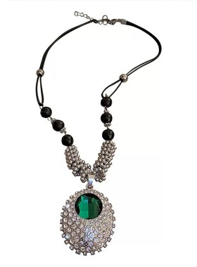 毛衣链2024年新款潮高r级感项链女轻奢小众设计感秋冬夸张吊坠挂