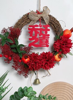 乔迁之喜墙壁门上挂件新居入伙福字入户门客厅挂饰装饰布置用品
