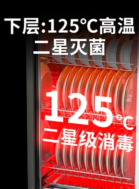 家商两用125°c高温立式消毒柜