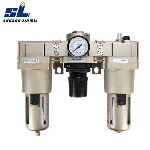 气动三联件AC5000-10/06D油水分离器AF+AR+AL空压机过滤自动排1寸 - 图1