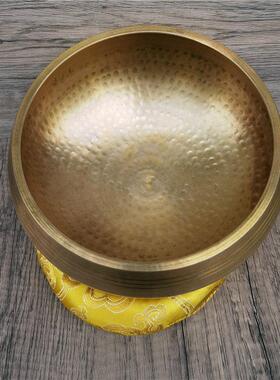 尼泊尔手工铜制编钟瑜伽冥想声音疗法佛音碗冥想减压拔耳梵语音碗