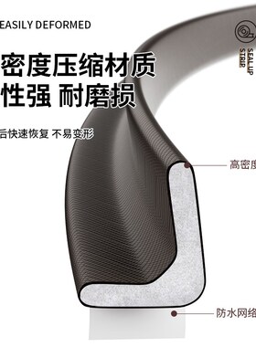 门缝密封条隔音超静音防盗门专用老式进户门入户门防风胶条自粘型