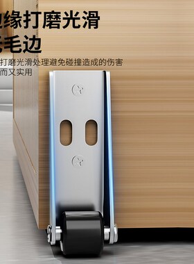 静音侧装竖装滑轮防止下垂家具移动神器定向轮尼龙万向平移门底轮