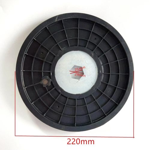 改装健身车塑料皮带盘动感单车皮带轮张紧轮动感单车飞轮盘配件 - 图0