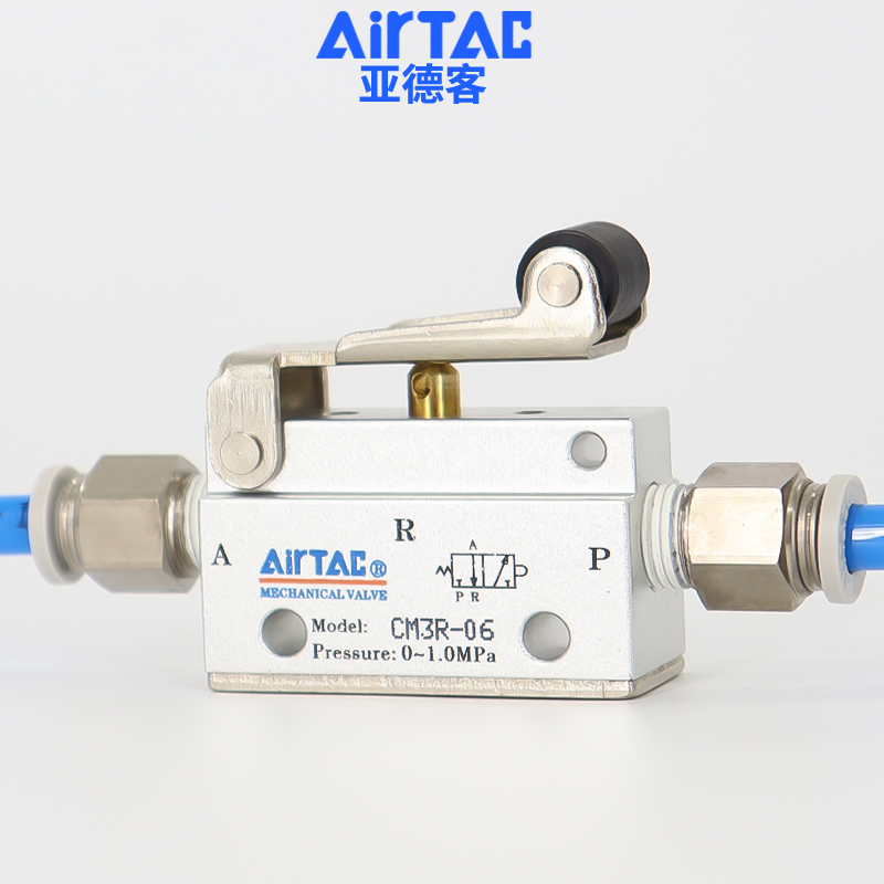 airtac亚德客机械阀CM3R05/06/08滚轮杠杆型控制阀二位三通气阀 - 图2
