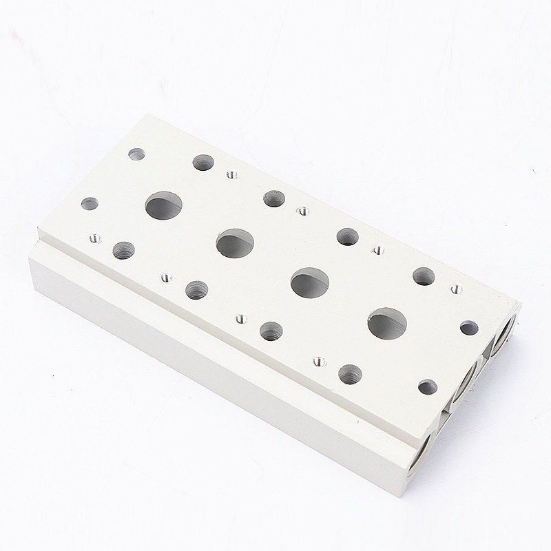 气动电磁阀底座4V410-15连接汇流板400M-2F3F4F5F6F7F8F9F10F位联 - 图3