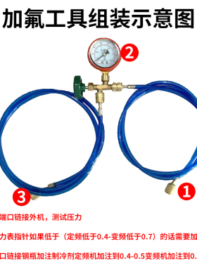 r22制冷剂空调加氟雪种氟利昂工具套装家用专用氟冷媒制冷液R410