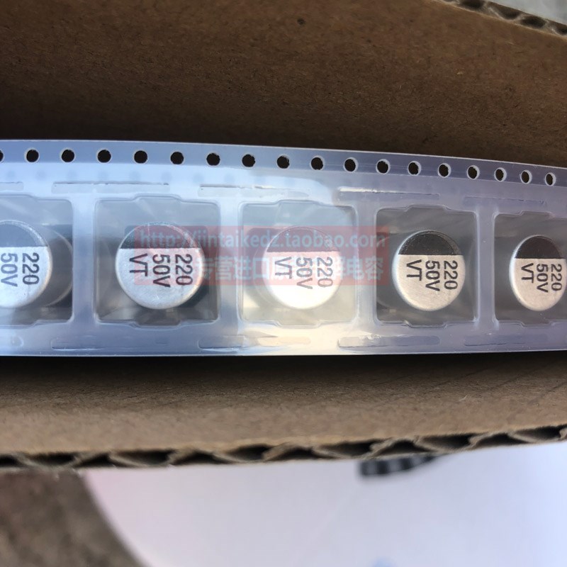 VT贴片电解电容16V25V35V50V63V100V47UF100/220/330/470 10x10.5 - 图1
