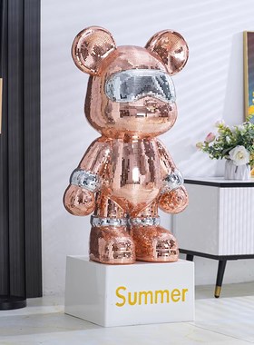 新款暴力熊存钱罐客厅家居现代简约电视柜大号落地创意装饰品摆件