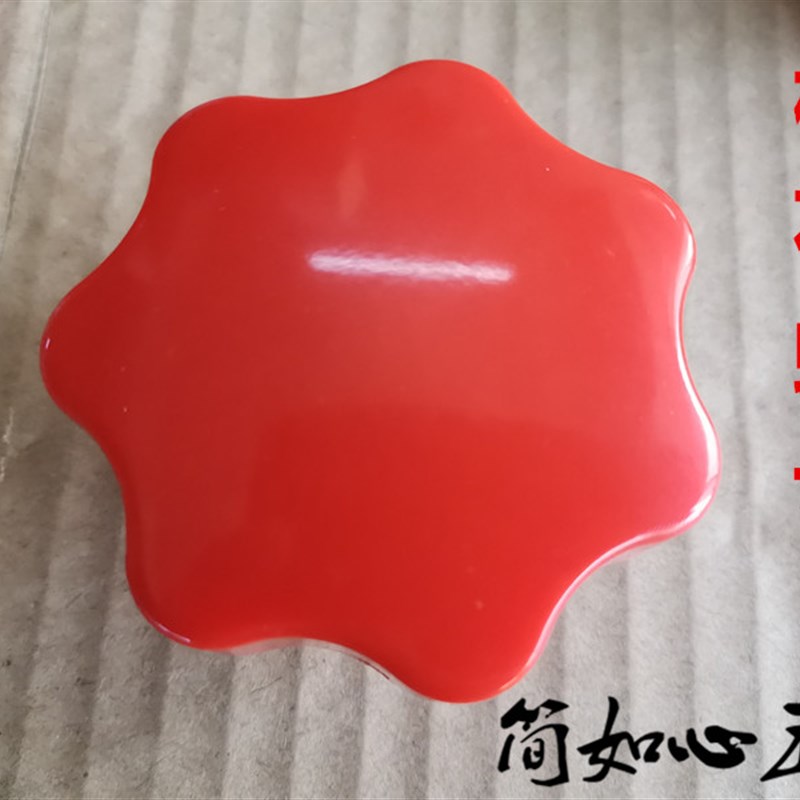 红色星形把手星型把手旋钮 梅花 胶头 手拧螺母M4M5M6M8M10M12M16 - 图2