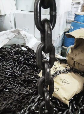 起重G80淬火锰钢链条拉葫芦拖车吊机用吊索具捆绑加粗大铁锚链子