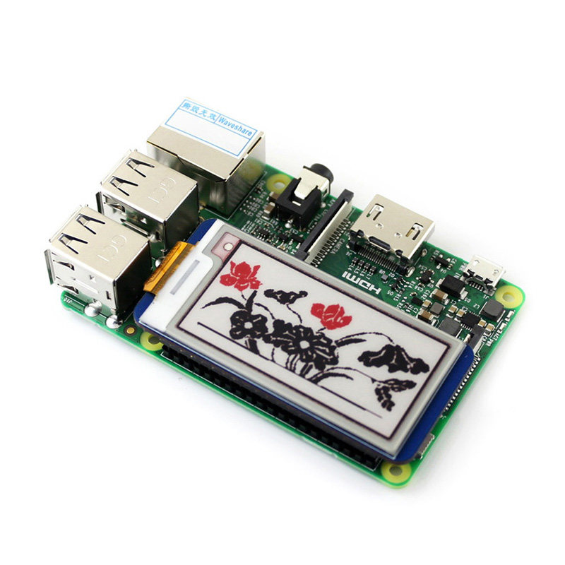 树莓派4b 2.13寸墨水屏电子纸 红黑白三色显示模块 兼容Arduino,淘宝优惠券,粉丝福利购,淘宝优惠卷