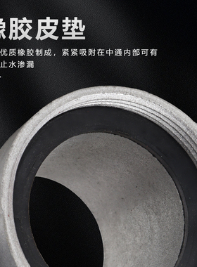 汽油抽水机自吸泵配件直管接头2寸水泵消防泵进水口座单向阀垫片