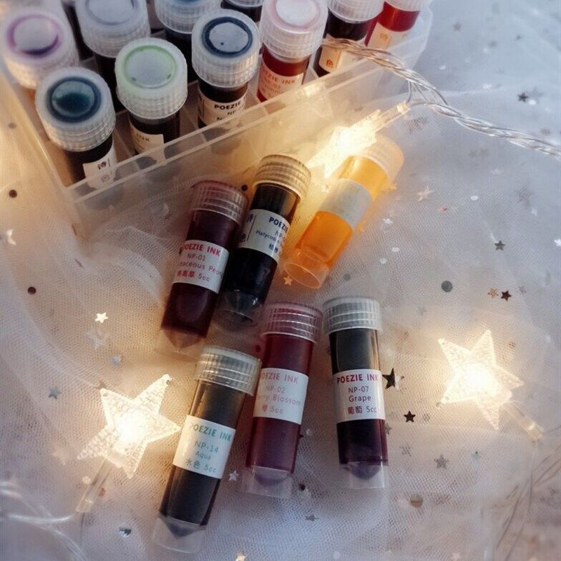 诗色POEZIE INK金粉彩色钢笔墨水可调色非碳素 冷冻管5ml系列颜料,淘宝优惠券,粉丝福利购,淘宝优惠卷