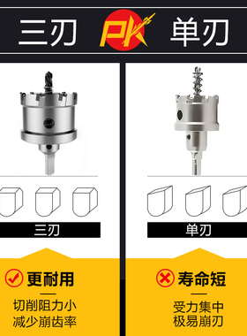 开孔器金属不锈钢专用合金钻头多功能万用超硬打孔钻孔神器打洞铁
