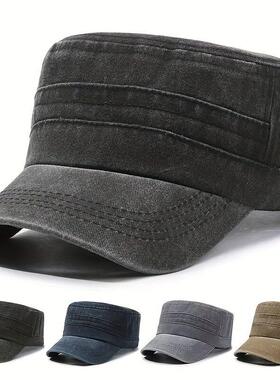 秋季 Women's Hats Caps 复古平顶帽士水洗休闲