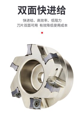 重切削面铣刀盘88度MFB288快进给双面铣刀盘MFSN飞刀盘SNMU1206