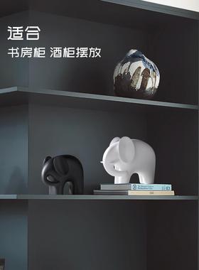 斯堪的纳维亚风格可爱的大象饰品酒柜客厅装饰饰品2024新家配件搬
