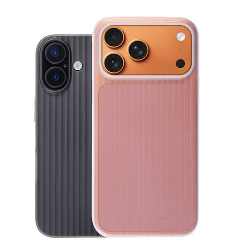AOAP 适用iPhoneAir超薄手机壳苹果17ProMax瓦楞纹透明磨砂PP壳17por超轻斜波纹散热镜头大孔原机裸感保护壳 - 图0