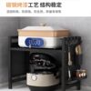 Kitchen rack microwave oven rack retractable double-layer countertop K table multi-functional hole board storage rack